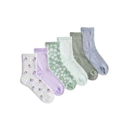 No Boundaries Women's Socks 6-Pack