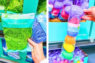 2 in-store photos taken of Easter fillers in Walmart store