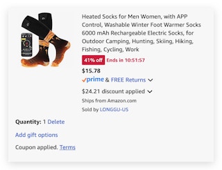 heated socks