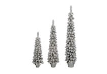 Holiday Time Flocked Pine Trees