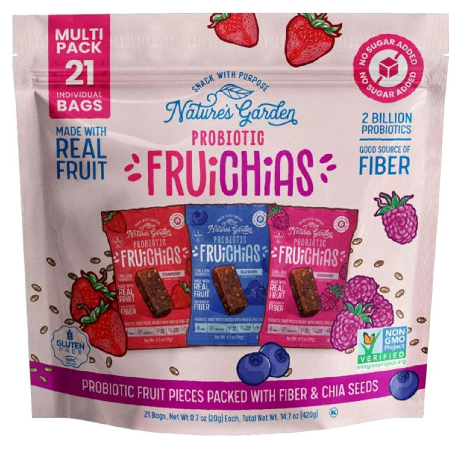 Nature's Garden FruiChia Snacks 21-Pack