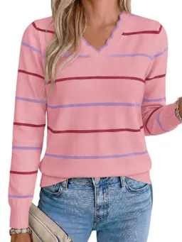 BTFBM Women's Striped Sweater