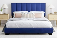 Velvet Tufted Queen Bed Frame, Now Just $79 at Walmart (4 Color Options) card image