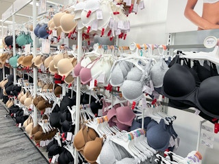 auden bras sitting on a target shelf