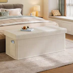 Folding Storage Ottoman Bench