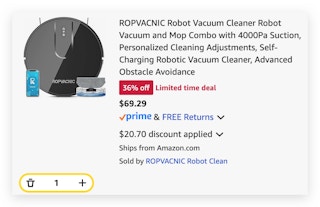 ROPVACNIC Robot Vacuum Cleaner