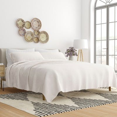 Linen Blend Bed Sheet Set