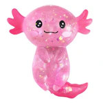 Glitter Axolotl Squishy Toy