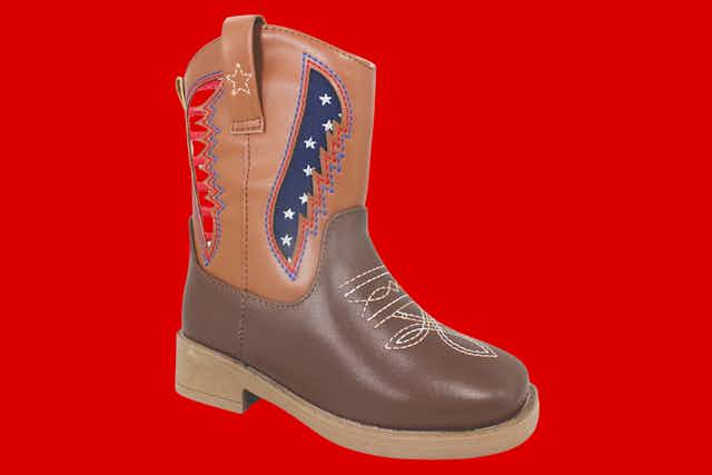 Kids' Western Boots on Clearance at Walmart — Only $12 (4 Styles Available) card image
