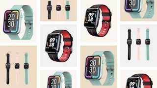 until gone UXD™ Smartwatch with Fitness Tracker & Heart Rate + Optional GPS stock image collage 2022