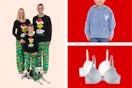 Grinch pajamas, toddler Bluey sweatshirt, Fruit of the Loom women's bras