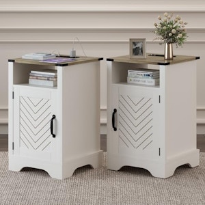Farmhouse Nightstand Set of 2