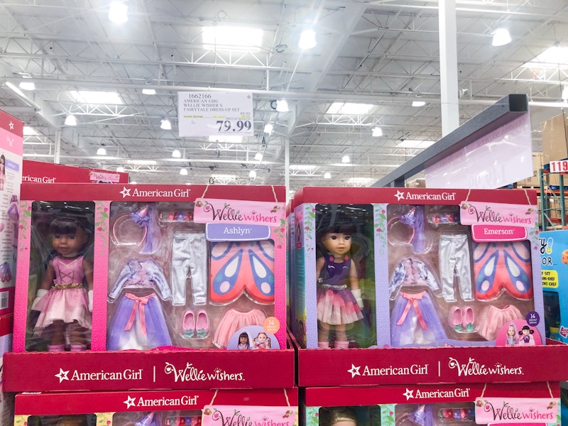 costco american girl welliewishers fairytale dress up set
