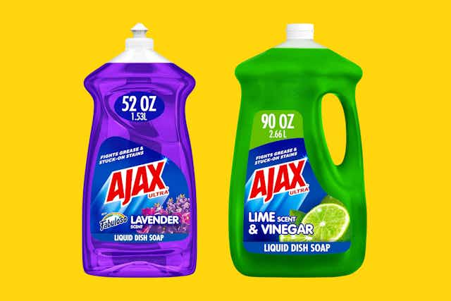 Ajax Ultra Liquid Dish Soap, Starting at $2.58 on Amazon card image