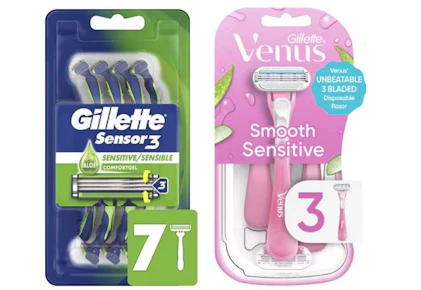 1 Gillette + 1 Venus
