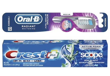 Toothpaste + Toothbrush