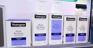 store display with neutrogena products