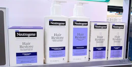 store display with neutrogena products