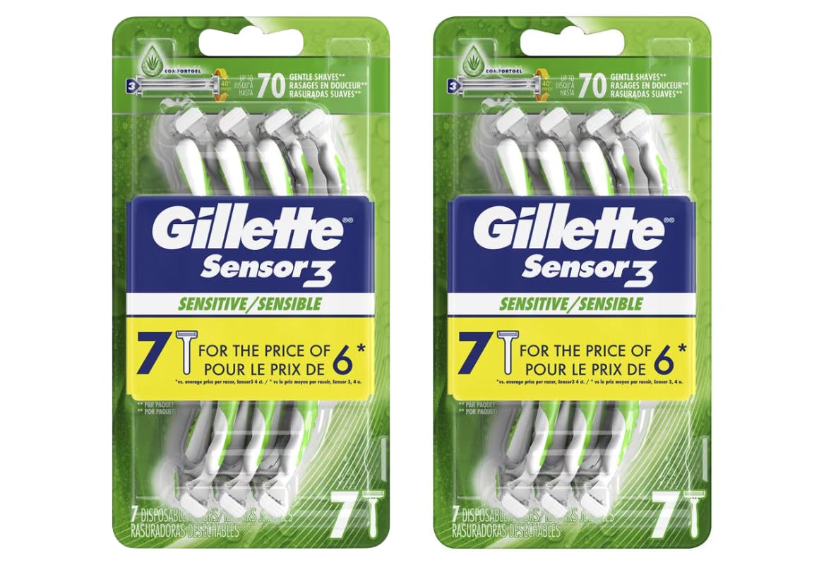 2 Gillette Disposable Razors