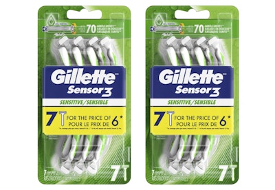 2 Gillette Disposable Razors