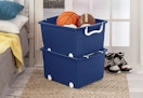 navy blue storage