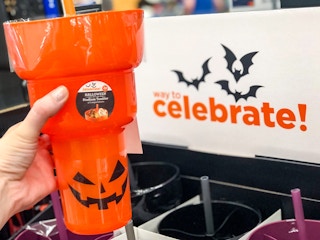 Halloween cup in hand