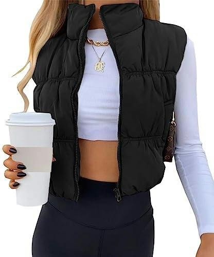 Women's Crop Puffer Vest