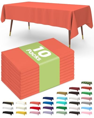 Disposable Table Cloths 10-Pack
