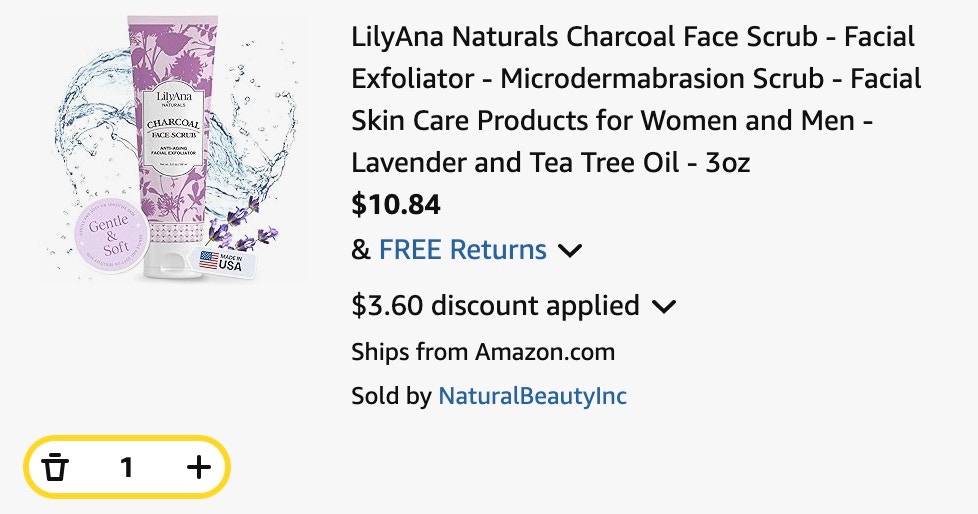 charcoal face scrub