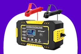 yellow and black battery jumper