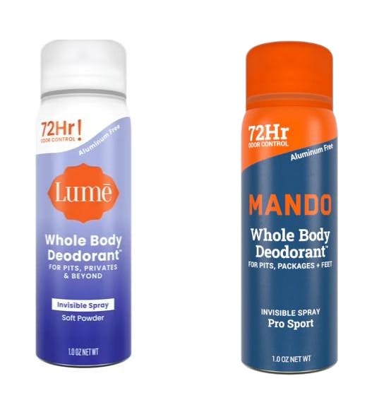 Lume or Mando Women's Deodorant 6-Pack