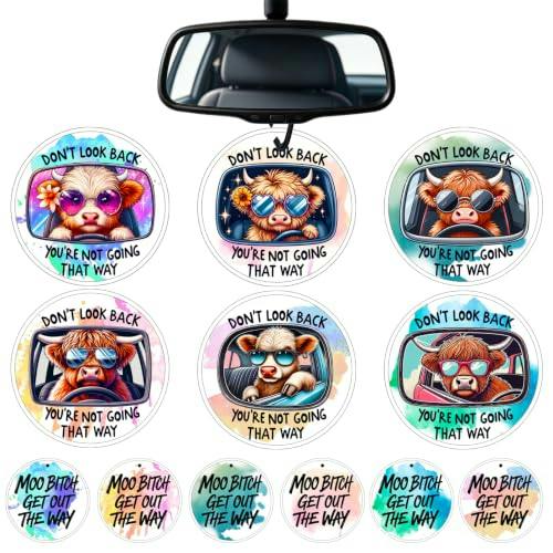 Highland Cow Car Air Fresheners 6-Pack