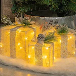 Christmas Lighted Gift Boxes
