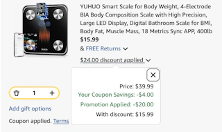 scale Amazon receipt