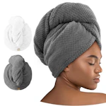 Microfiber Hair Towel Wrap 2-Pack