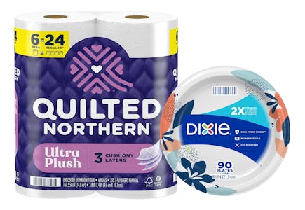 Quilted Northern Toilet Paper + Dixie Plates