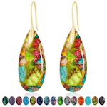 Nature Healing Stone Drop Earrings