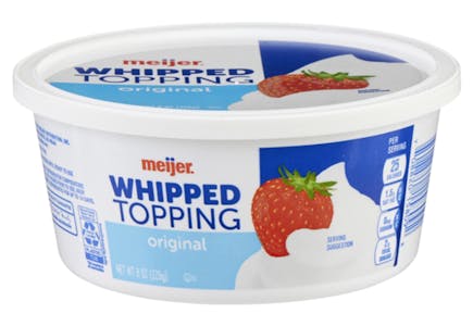 Meijer Whipped Topping