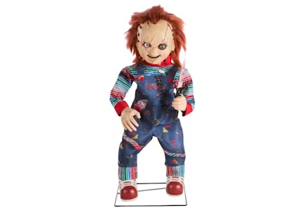 Animated LED Scarred Chucky Doll