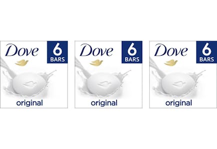 3 Dove Beauty Bar 6-Packs