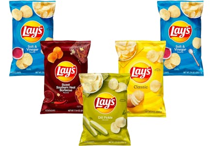 5 Lay's Chips Bags