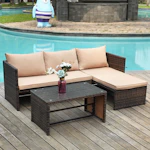 Patio Conversation Sofa Seating Group