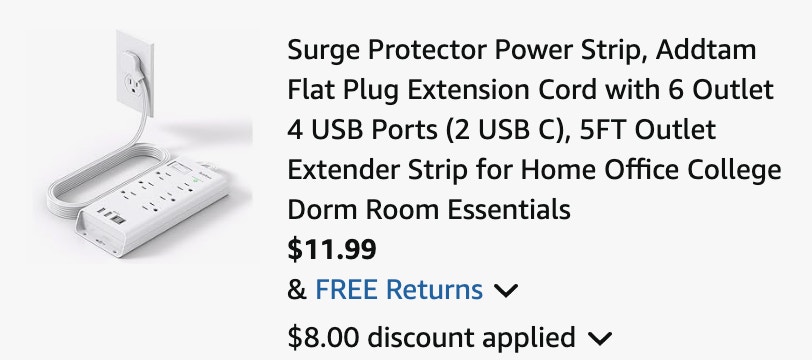 Surge Protector Power Strip Amazon