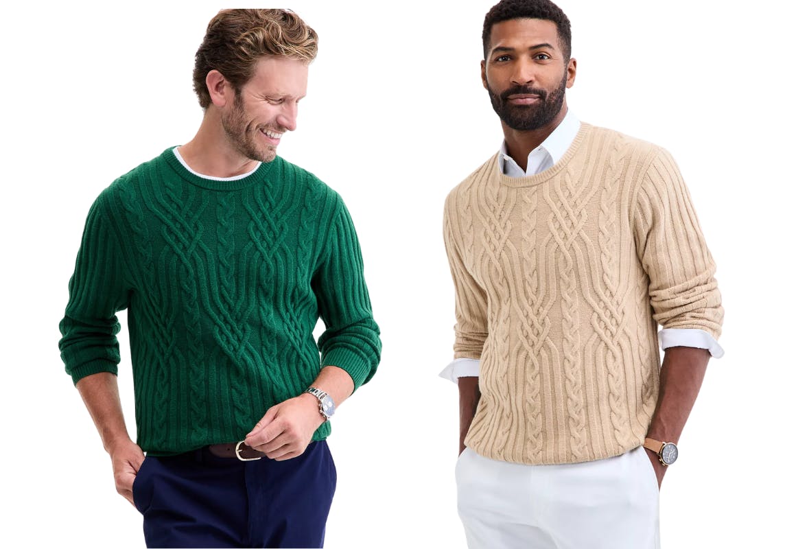 Club Room Men's Cable-Knit Sweater