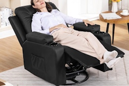 Recliner Chair With Heat Massage, Just $188.99 on Amazon card image