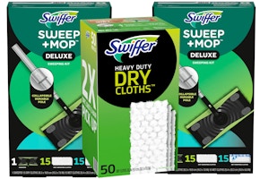 2 Swiffer Mop Kits + 1 Cloth Refill
