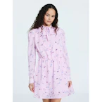 Scoop Women's Tie Neck Mini Dress