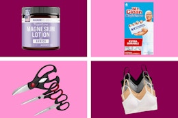 Amazon Deals for 50% Off: $3 Magic Erasers, $5 Shears, $12 Bralettes card image
