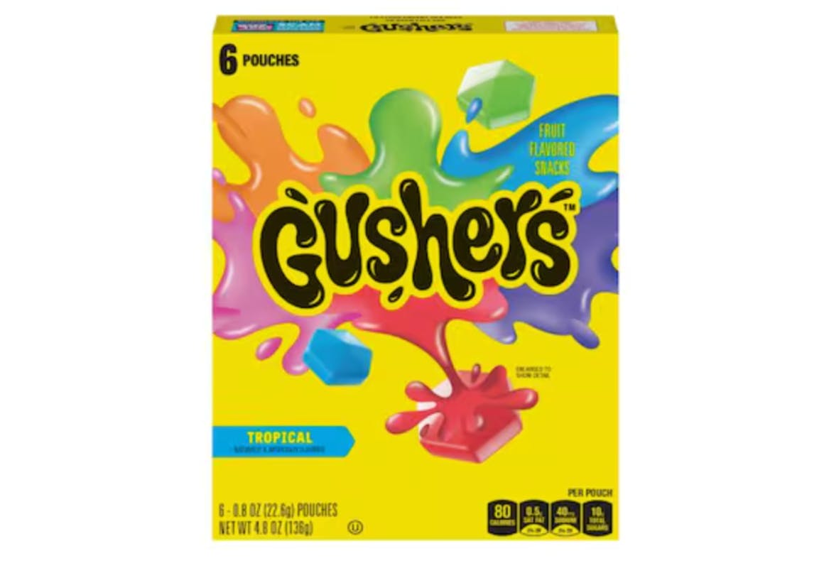 2 Gushers Fruit Snacks Boxes