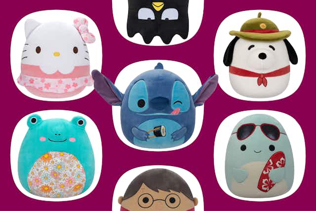 Walgreens Squishmallows: How to Save 15% On Disney, Sanrio, & Peanuts  card image